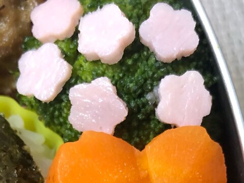 キャラ弁♡ブロッコリーで作る桜の木